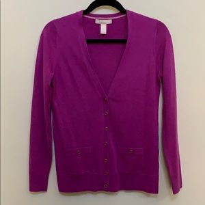 Banana Republic magenta cardigan